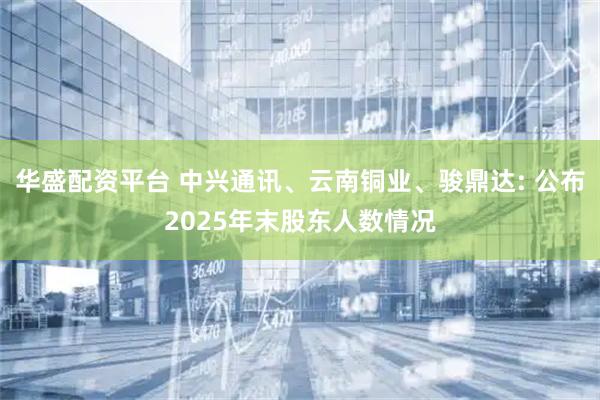 华盛配资平台 中兴通讯、云南铜业、骏鼎达: 公布2025年末股东人数情况
